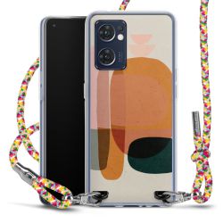 New Carry Case Transparent Stoff colourful/silber