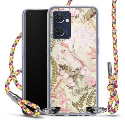 New Carry Case Transparent Stoff colourful/silber