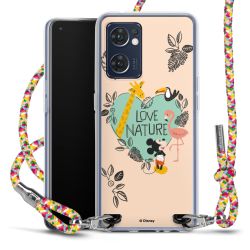 New Carry Case Transparent Stoff colourful/silber