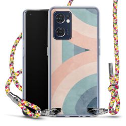 New Carry Case Transparent Stoff colourful/silber