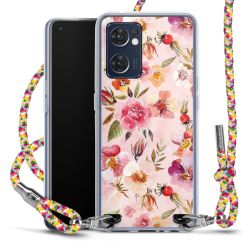 New Carry Case Transparent Stoff colourful/silber