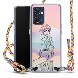 New Carry Case Transparent Stoff colourful/silber