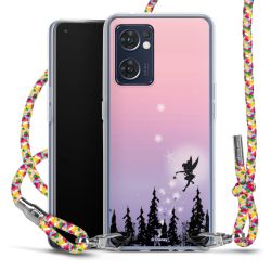 New Carry Case Transparent Stoff colourful/silber