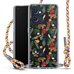 New Carry Case Transparent Stoff colourful/silber