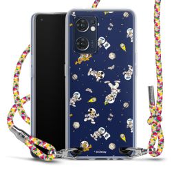 New Carry Case Transparent Stoff colourful/silber