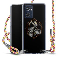 New Carry Case Transparent Stoff colourful/silber