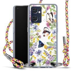 New Carry Case Transparent Stoff colourful/silber