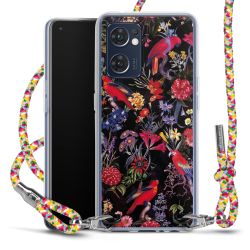 New Carry Case Transparent Stoff colourful/silber