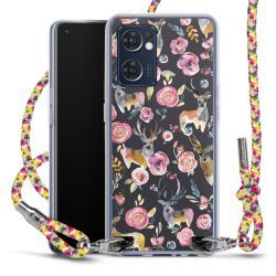 New Carry Case Transparent Stoff colourful/silber