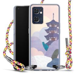 New Carry Case Transparent Stoff colourful/silber