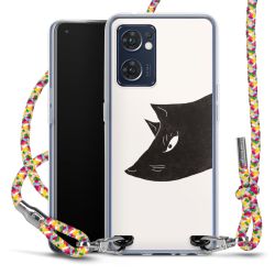 New Carry Case Transparent Stoff colourful/silber