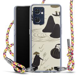 New Carry Case Transparent Stoff colourful/silber