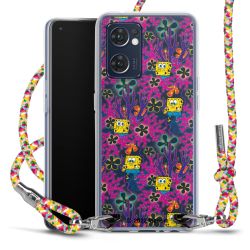 New Carry Case Transparent Stoff colourful/silber