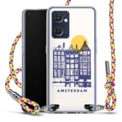 New Carry Case Transparent Stoff colourful/silber