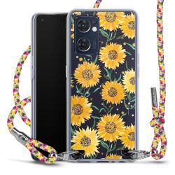 New Carry Case Transparent Stoff colourful/silber