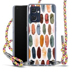 New Carry Case Transparent Stoff colourful/silber