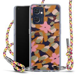 New Carry Case Transparent Stoff colourful/silber