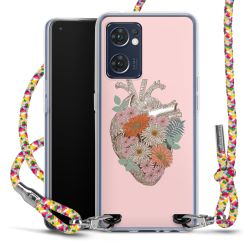 New Carry Case Transparent Stoff colourful/silber