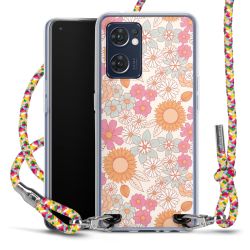 New Carry Case Transparent Stoff colourful/silber