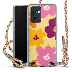 New Carry Case Transparent Stoff colourful/silber