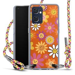 New Carry Case Transparent Stoff colourful/silber