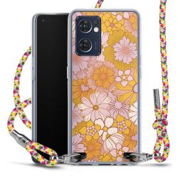 New Carry Case Transparent Stoff colourful/silber