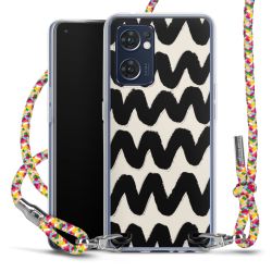 New Carry Case Transparent Stoff colourful/silber