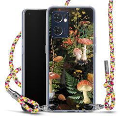 New Carry Case Transparent Stoff colourful/silber