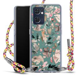 New Carry Case Transparent Stoff colourful/silber