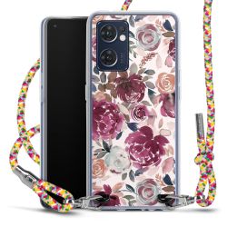 New Carry Case Transparent Stoff colourful/silber