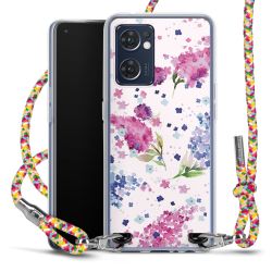 New Carry Case Transparent Stoff colourful/silber