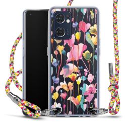 New Carry Case Transparent Stoff colourful/silber