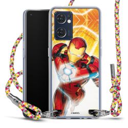 New Carry Case Transparent Stoff colourful/silber