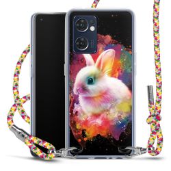 New Carry Case Transparent Stoff colourful/silber