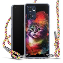 New Carry Case Transparent Stoff colourful/silber