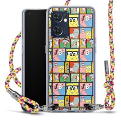 New Carry Case Transparent Stoff colourful/silber