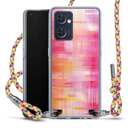 New Carry Case Transparent Stoff colourful/silber