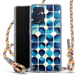 New Carry Case Transparent Stoff colourful/silber