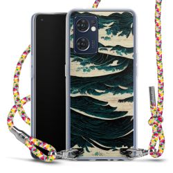 New Carry Case Transparent Stoff colourful/silber