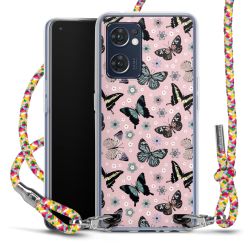 New Carry Case Transparent Stoff colourful/silber