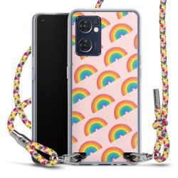 New Carry Case Transparent Stoff colourful/silber