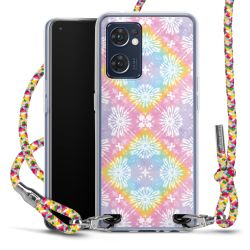 New Carry Case Transparent Stoff colourful/silber