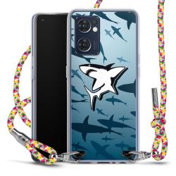 New Carry Case Transparent Stoff colourful/silber