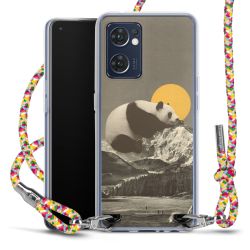 New Carry Case Transparent Stoff colourful/silber