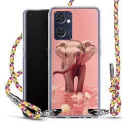 New Carry Case Transparent Stoff colourful/silber