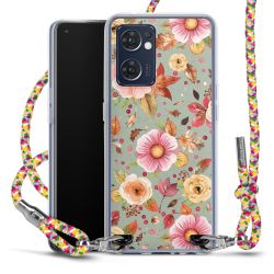 New Carry Case Transparent Stoff colourful/silber