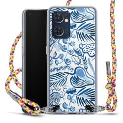 New Carry Case Transparent Stoff colourful/silber