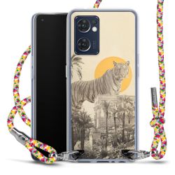 New Carry Case Transparent Stoff colourful/silber