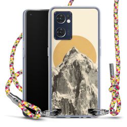 New Carry Case Transparent Stoff colourful/silber