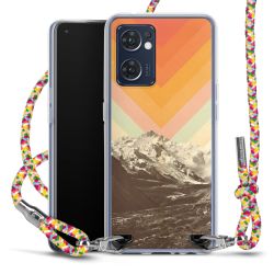 New Carry Case Transparent Stoff colourful/silber